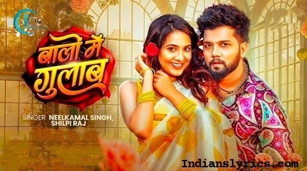 बालों में गुलाब