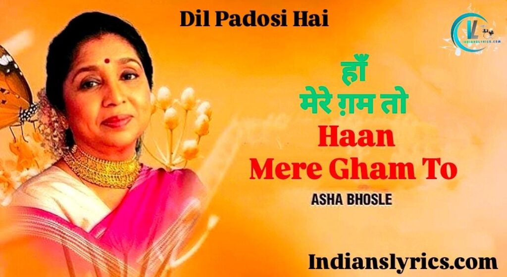 हाँ मेरे ग़म तो