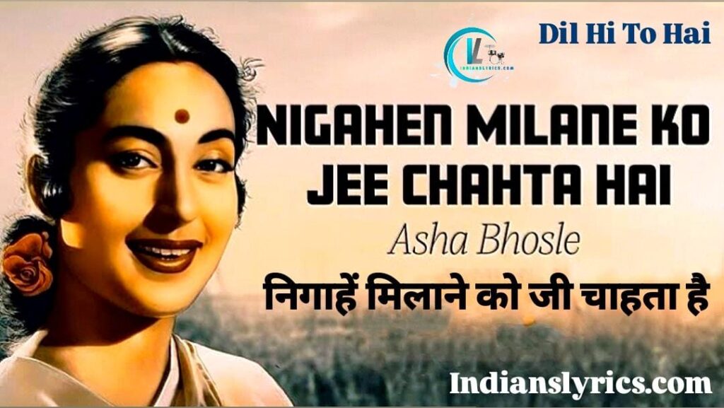 निगाहें मिलाने को जी चाहता है